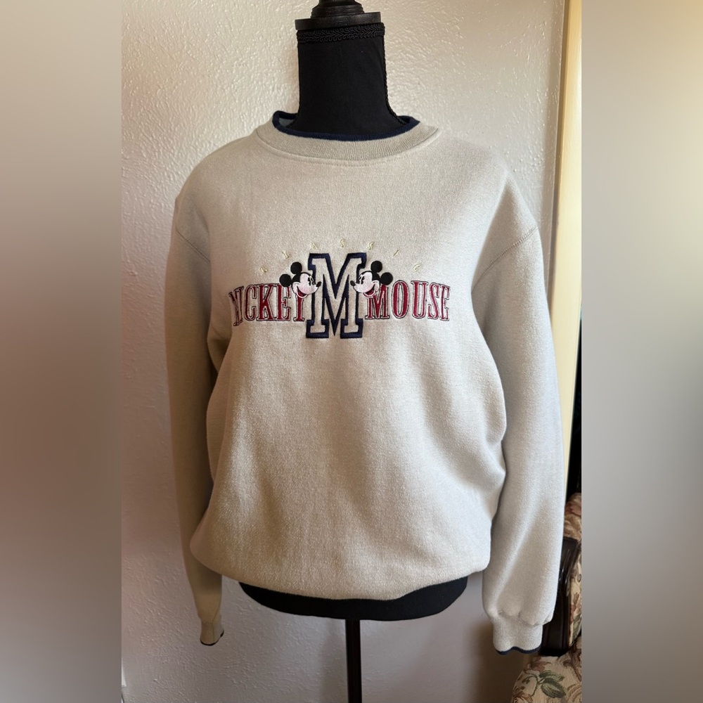 Vintage Mickey Mouse Grey/Navy Sweatshirt